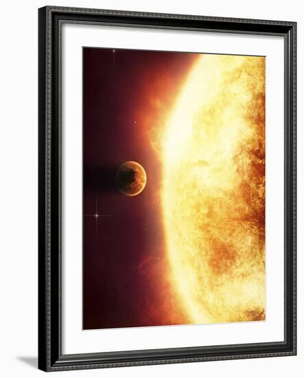 A Growing Sun About to Burn a Nearby Planet-Stocktrek Images-Framed Photographic Print