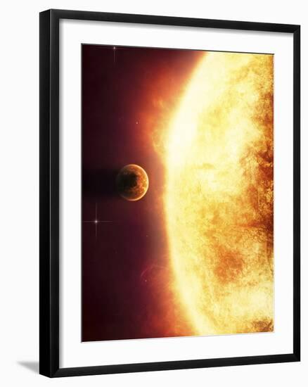 A Growing Sun About to Burn a Nearby Planet-Stocktrek Images-Framed Photographic Print