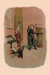 Pig in Dunce Cap and School Master-A. Gual-Art Print