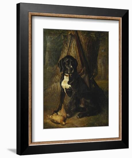 A Gun Dog with a Woodcock-William Hammer-Framed Giclee Print