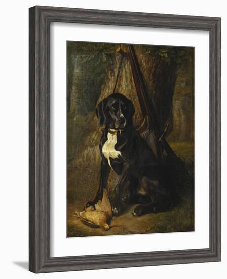 A Gun Dog with a Woodcock-William Hammer-Framed Giclee Print