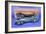 A Gunthermann "Captain Campbell's Bluebird", Clockwork Blue Lithographed Tinplate Car, circa 1931-null-Framed Giclee Print