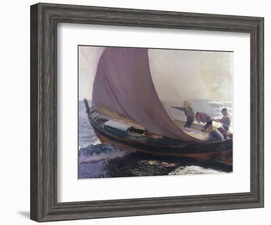 A Gust of Wind, 1904-Joaquín Sorolla y Bastida-Framed Giclee Print