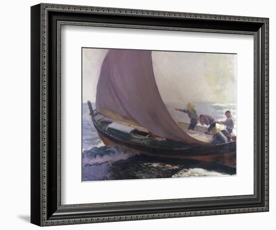 A Gust of Wind, 1904-Joaquín Sorolla y Bastida-Framed Giclee Print