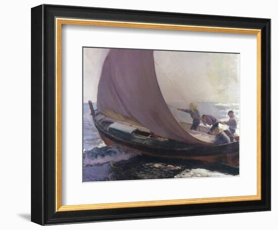 A Gust of Wind, 1904-Joaquín Sorolla y Bastida-Framed Giclee Print