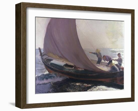 A Gust of Wind, 1904-Joaquín Sorolla y Bastida-Framed Giclee Print