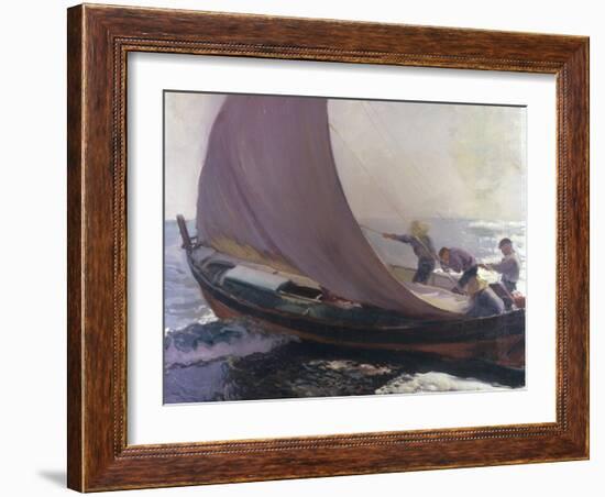 A Gust of Wind, 1904-Joaquín Sorolla y Bastida-Framed Giclee Print