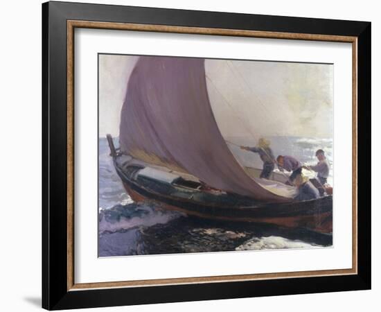 A Gust of Wind, 1904-Joaquín Sorolla y Bastida-Framed Giclee Print