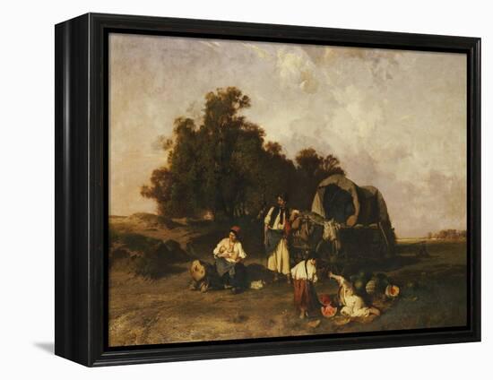 A Gypsy Encampment, 1895-Pal Bohm-Framed Premier Image Canvas