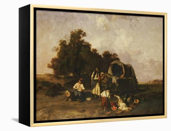 A Gypsy Encampment, 1895-Pal Bohm-Framed Premier Image Canvas