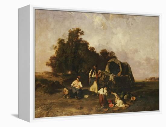 A Gypsy Encampment, 1895-Pal Bohm-Framed Premier Image Canvas