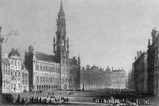 The Grand Place, Brussels-A.H. Payne-Framed Stretched Canvas