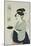 A Half Length Portrait of Naniwaya Okita, the Famous Teahouse Waitress Serving a Cup of Tea-Kitagawa Utamaro-Mounted Giclee Print
