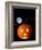 A Halloween Pumpkin with Moon and Stars in Background-Steven Morris-Framed Photographic Print