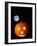 A Halloween Pumpkin with Moon and Stars in Background-Steven Morris-Framed Photographic Print