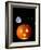 A Halloween Pumpkin with Moon and Stars in Background-Steven Morris-Framed Photographic Print