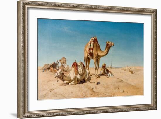 A Halt in the Desert, 1867-William Snr. Luker-Framed Giclee Print