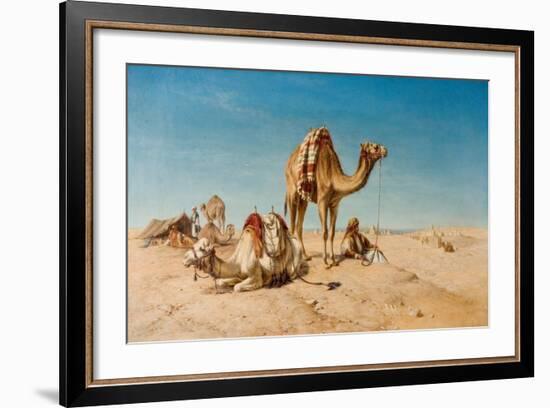 A Halt in the Desert, 1867-William Snr. Luker-Framed Giclee Print