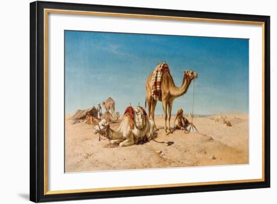 A Halt in the Desert, 1867-William Snr. Luker-Framed Giclee Print