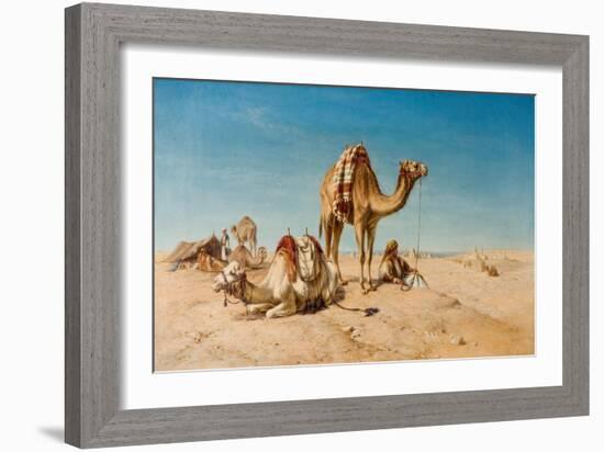 A Halt in the Desert, 1867-William Snr. Luker-Framed Giclee Print