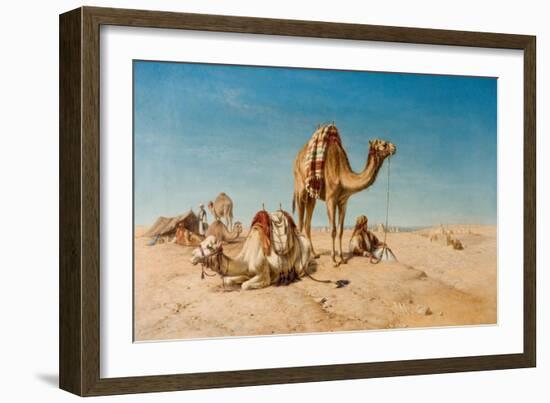 A Halt in the Desert, 1867-William Snr. Luker-Framed Giclee Print