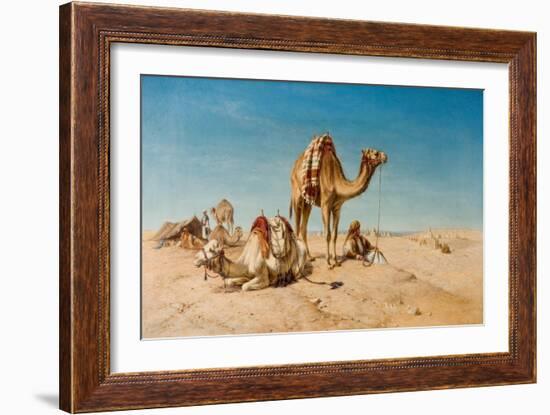 A Halt in the Desert, 1867-William Snr. Luker-Framed Giclee Print