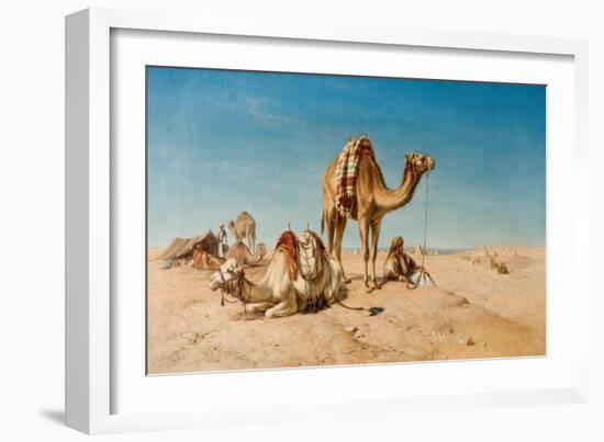 A Halt in the Desert, 1867-William Snr. Luker-Framed Giclee Print