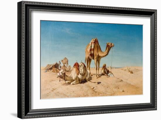 A Halt in the Desert, 1867-William Snr. Luker-Framed Giclee Print