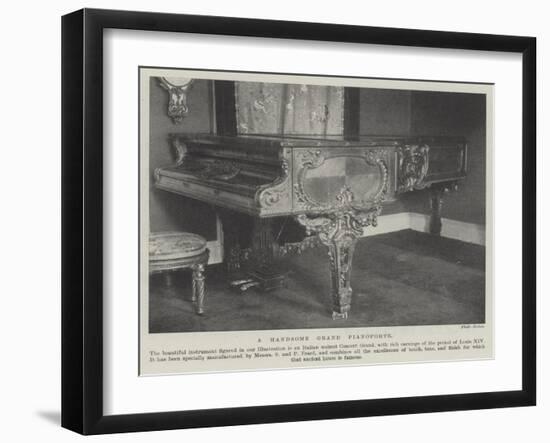 A Handsome Grand Pianoforte-null-Framed Giclee Print