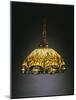 A "Hanging Head" Dragonfly Glass and Gilt Bronze Chandelier-Tiffany Studios-Mounted Giclee Print