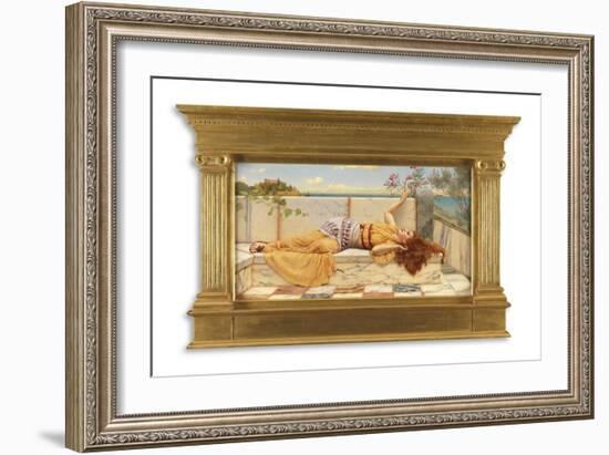 A Happy Awakening, 1903 (Oil on Canvas)-John William Godward-Framed Giclee Print