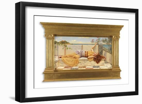 A Happy Awakening, 1903 (Oil on Canvas)-John William Godward-Framed Giclee Print