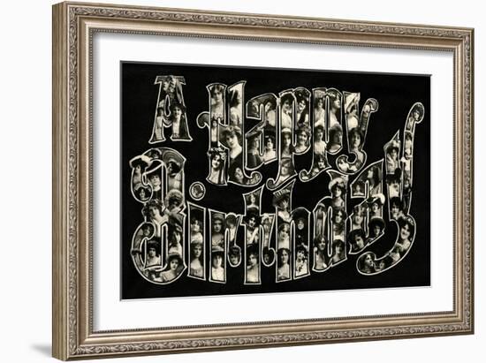 A Happy Birthday-null-Framed Art Print