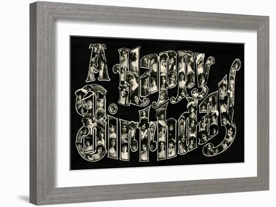 A Happy Birthday-null-Framed Art Print