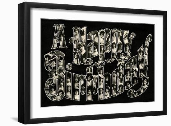 A Happy Birthday-null-Framed Art Print