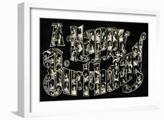 A Happy Birthday-null-Framed Art Print