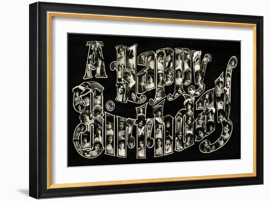 A Happy Birthday-null-Framed Art Print