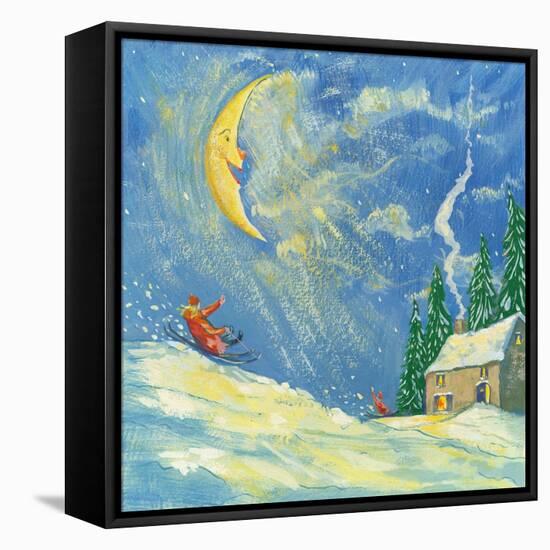 A Happy Christmas, 2008-David Cooke-Framed Premier Image Canvas