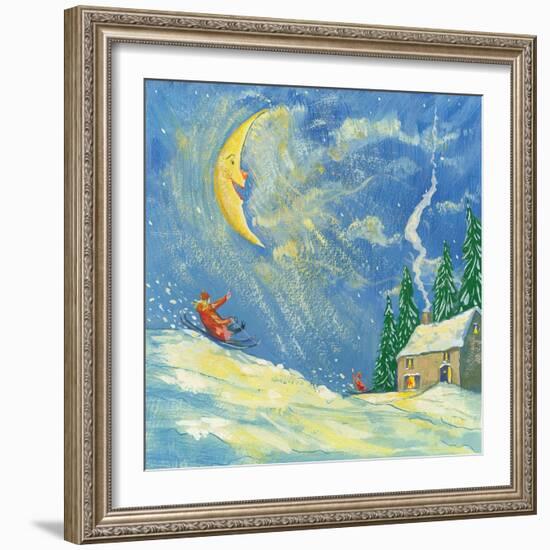 A Happy Christmas, 2008-David Cooke-Framed Giclee Print