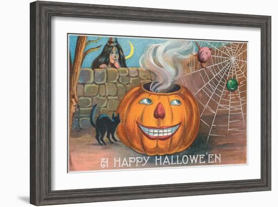 A Happy Halloween-null-Framed Art Print