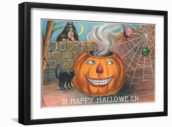 A Happy Halloween-null-Framed Art Print