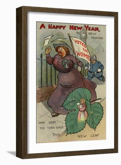 A Happy New Year to a New Woman-null-Framed Giclee Print