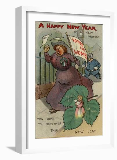A Happy New Year to a New Woman-null-Framed Giclee Print