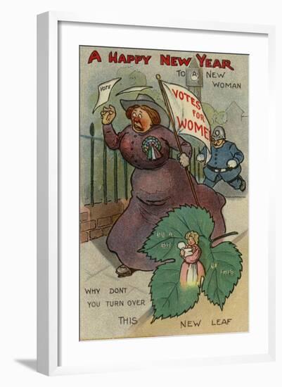 A Happy New Year to a New Woman-null-Framed Giclee Print