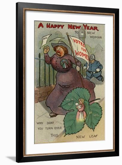 A Happy New Year to a New Woman-null-Framed Giclee Print