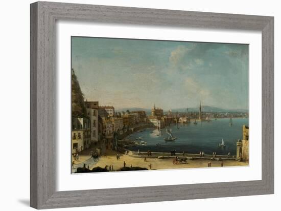 A Harbour in Italy (St. Lucia)-Pietro Antoniani-Framed Giclee Print