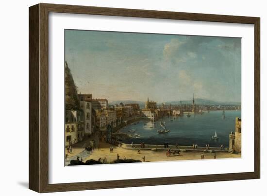 A Harbour in Italy (St. Lucia)-Pietro Antoniani-Framed Giclee Print