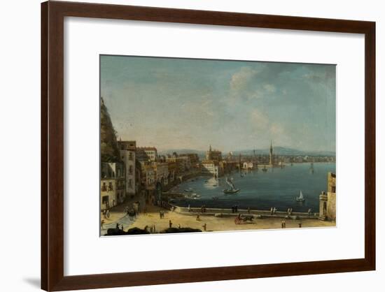 A Harbour in Italy (St. Lucia)-Pietro Antoniani-Framed Giclee Print