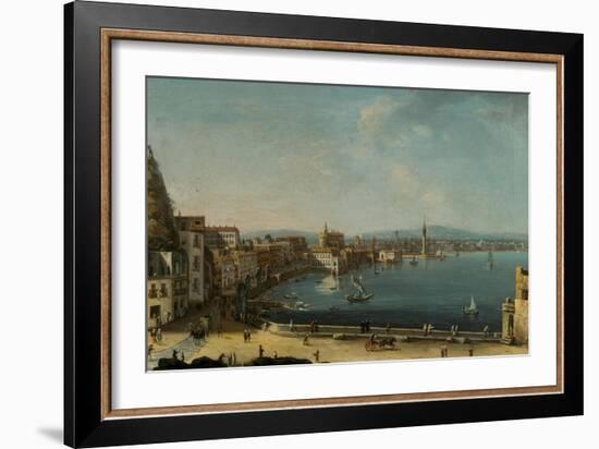 A Harbour in Italy (St. Lucia)-Pietro Antoniani-Framed Giclee Print