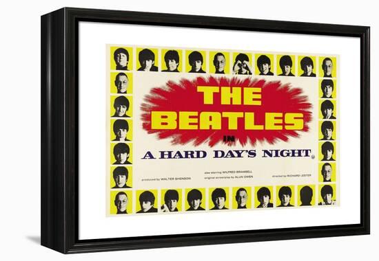 A Hard Day's Night, 1964-null-Framed Premier Image Canvas